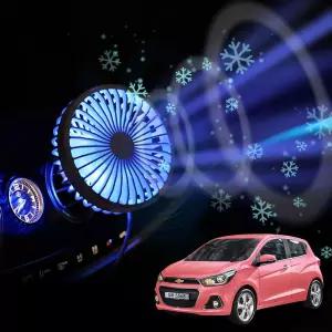 더넥스트스파크 차량용 송풍구 호환 선풍기 시즌3운전 트럭 자동차팬 차량 자동차용 여름 USB 쿨링 용선풍