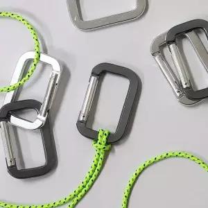 [셀러에이드]사각 낚시 캠핑 등산 키링 카라비너