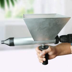 오거 절구통 코킹 건, 올 메탈 휴대용 시멘트 코킹 건 분무기, 벽, 벽돌, 바닥용 노즐 포함