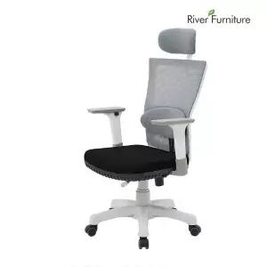 T300 헤드요추형 회전의자 슬라이드팔걸이 화이트 (WFFZWL9)