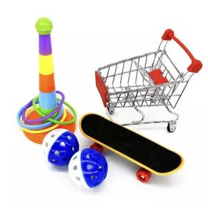 앵무새 장난감세트 카트 보드 고리던지기 던지기 앵무새볼