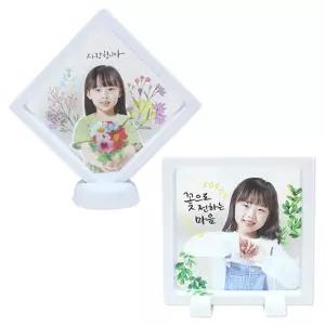 하바리움 액자 투명 스티커 5인세트공예 데코 만들기 테리어 사각 패키지 어린이꾸미기 키즈