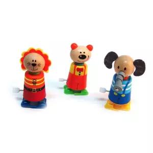 해피타운_애니멀 태엽인형_랜덤발송동물 미니나무 원목 교구 감각발달 완구 장난감