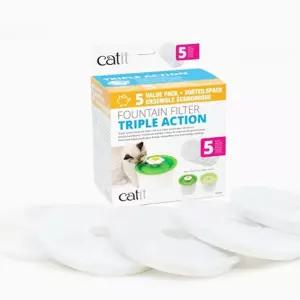 하겐 43746 캣잇 2.0 트리플 액션 필터 5p고양이급수기 애묘정 애완 반려동물 물병