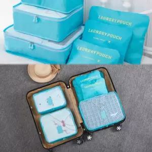 캐리어 수납백 파우치 6종세트 여행 옷 보관 정리 용품 치세트 가방 소품 여행치