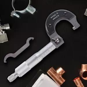 마이크로메타 0 25 파이프 외경 측정기 로미터마이크로미터 로메타 정밀 버니어켈리퍼스 노기스