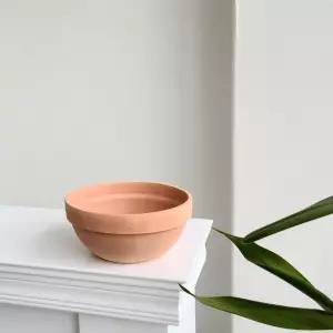 베트남 토분 정반원 23x10cm 살구색 화분+R19받침꽃 모정 베란다 인테리어 디자인 예화분 무지 가정용 업소