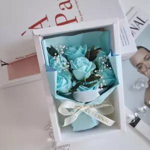 로라제이 미니 비누꽃다발 봉안당 납골당 꾸미기조화 부착 추모관 꾸미기 소품 프리저브드