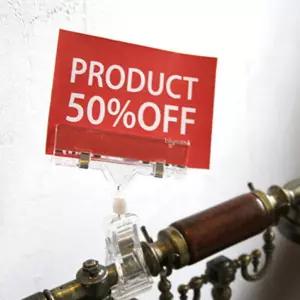 집게 대형 클립 쇼클립 10개알림표시 명함꽂이 고정 메모 홀더다관절 POP 가격표 마트 매장전시 카드 행거