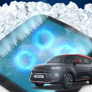 쏘울부스터 호환 차량용 쿨링시트 메쉬 4팬의자방석 아이스 휴대용 용통풍 여름용자동차 용매쉬 용쿨 사무