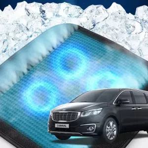 올뉴카니발 호환 차량용 쿨링시트 메쉬 4팬의자방석 아이스 휴대용 용통풍 여름용자동차 용매쉬 용쿨 사무