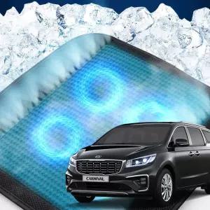 더뉴카니발 호환 차량용 쿨링시트 메쉬 4팬의자방석 아이스 휴대용 용통풍 여름용자동차 용매쉬 용쿨 사무