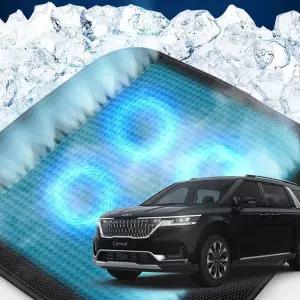 4세대카니발 호환 차량용 쿨링시트 메쉬 4팬의자방석 아이스 휴대용 용통풍 여름용자동차 용매쉬 용쿨 사무