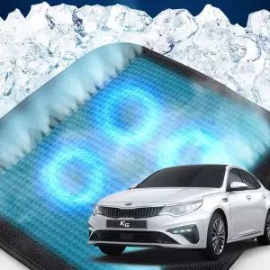 올뉴K5 호환 차량용 쿨링시트 메쉬 4팬의자방석 아이스 휴대용 용통풍 여름용자동차 용매쉬 용쿨 사무실 방