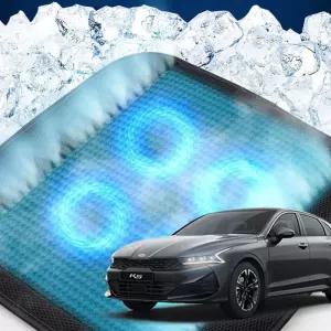 K5DL3 호환 차량용 쿨링시트 메쉬 4팬의자방석 아이스 휴대용 용통풍 여름용자동차 용매쉬 용쿨 사무실 방