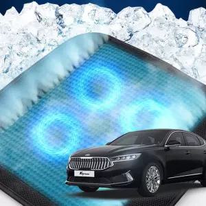 신형K7 호환 차량용 쿨링시트 메쉬 4팬의자방석 아이스 휴대용 용통풍 여름용자동차 용매쉬 용쿨 사무실 방