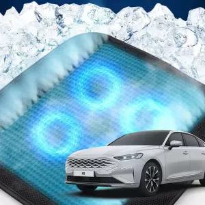 K8 호환 차량용 쿨링시트 메쉬 4팬의자방석 아이스 휴대용 용통풍 여름용자동차 용매쉬 용쿨 사무실 방석