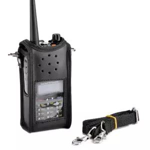 무전기포켓 수납 가방 PU 케이스경호이어폰 용이어마이크 액세서리 악세사리 이어 모음 전제품 배터리