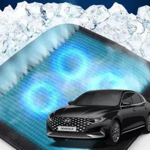 더뉴그랜저 호환 차량용 쿨링시트 메쉬 4팬의자방석 아이스 휴대용 용통풍 여름용자동차 용매쉬 용쿨 사무