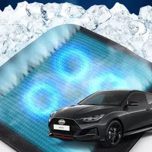 올뉴벨로스터 호환 차량용 쿨링시트 메쉬 4팬의자방석 아이스 휴대용 용통풍 여름용자동차 용매쉬 용쿨 사