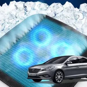 LF쏘나타 호환 차량용 쿨링시트 메쉬 4팬의자방석 아이스 휴대용 용통풍 여름용자동차 용매쉬 용쿨 사무실