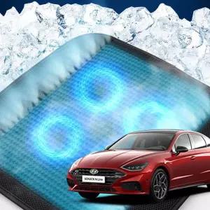 쏘나타N라인 호환 차량용 쿨링시트 메쉬 4팬의자방석 아이스 휴대용 용통풍 여름용자동차 용매쉬 용쿨 사무