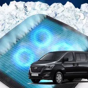 더뉴그랜드스타렉스 호환 차량용 쿨링시트 메쉬 4팬의자방석 아이스 휴대용 용통풍 여름용자동차 용매쉬 용