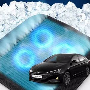 더뉴아반떼AD 호환 차량용 쿨링시트 메쉬 4팬의자방석 아이스 휴대용 용통풍 여름용자동차 용매쉬 용쿨 사