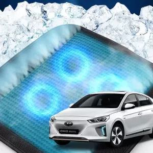 아이오닉 호환 차량용 쿨링시트 메쉬 4팬의자방석 스쿨 휴대용 용통풍 여름용자동차 용매쉬 용쿨 사무실 방