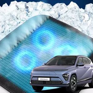 코나EV 호환 차량용 쿨링시트 메쉬 4팬의자방석 아이스 휴대용 용통풍 여름용자동차 용매쉬 용쿨 사무실 방