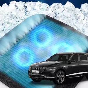 GV80 호환 차량용 쿨링시트 메쉬 4팬의자방석 아이스 휴대용 용통풍 여름용자동차 용매쉬 용쿨 사무실 방석