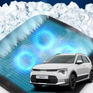 니로EV 호환 차량용 쿨링시트 메쉬 4팬의자방석 아이스 휴대용 용통풍 여름용자동차 용매쉬 용쿨 사무실 방