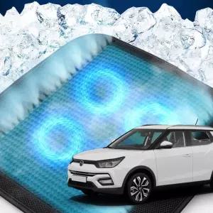 티볼리아머 호환 차량용 쿨링시트 메쉬 4팬의자방석 아이스 휴대용 용통풍 여름용자동차 용매쉬 용쿨 사무