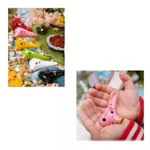 오카리나소프라노 목걸이용 도자기 미니 초록 어린이선물용오카리나 취미