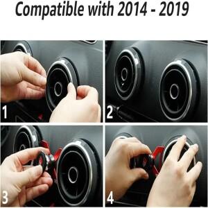 호환 아우디 A3 8V 2014-2020용 자기 휴대폰 거치대 배출구 클립 마운트 스탠드 GPS 맥세이프 네비게이션