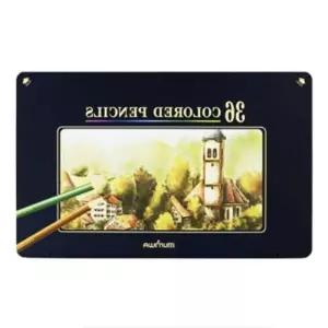 문화 36색 고급 연필 틴 세트미술도구 컬러링 그림 드로잉용품 링북