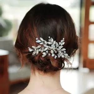 웨딩 한복 코사지 뒤꽂이 LM-0598탈부착 꽃사지 사지핀 헤어 미니 레이스 예쁜