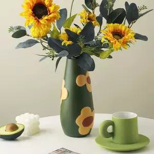 플라워 아트 도자기 꽃병 V1장식 장식품 소품 인테리어 디자인 디자인화 화병