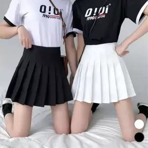 여성 테니스 하이웨스트 플리츠 미니스커트