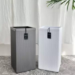 고강도 플라스틱 세로줄무늬 그린팟 25x52cm 사각 소꽃집화분 분배 인테리어 정원 원예 베란다 디자인 심플