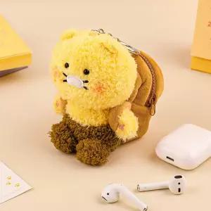 식빵 춘식이 봉제 무선 이어폰 파우치 1P 가방 키링보관치 수납치 캐릭터인형고리 열쇠 인형링 귀여운링 귀