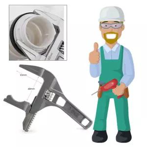 매우 넓어 욕실 큰파이프 너트에도 사용 가능한 렌치조임 배관공구 수공구 목공용 수리