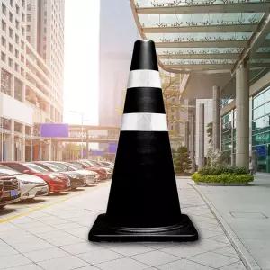 라바콘 검정색 안전 주정차 금지대 꼬깔 칼라 교통표지판 안전봉 대형 도로 주차 금지 차단봉 차판 고무 라