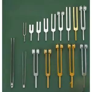 소리굽쇠 은색 악기 명상용 휴식용 튜닝포크 차크라 명상종 힐링