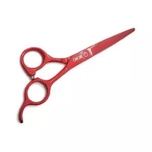 반려견 일자 가위 (레드) 강아지 애견 미용 비숑가 포메 푸들 동물 애미용 강아지애