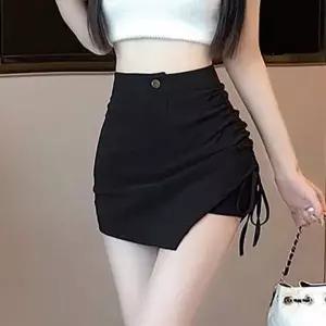 A라인 하이웨스트 스커트팬츠 언발 셔링 속바지 치마반바지