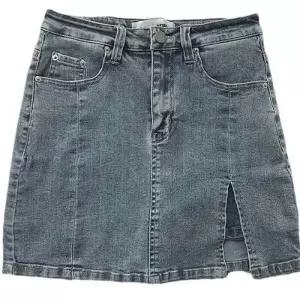 A라인 데님 스커트 하이웨스트 청치마