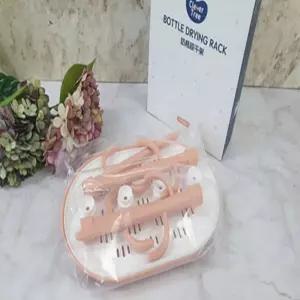 선인장 젖병 건조대 핑크 보관 거치대신생아용품 홀더 출산선물 산모 설거지