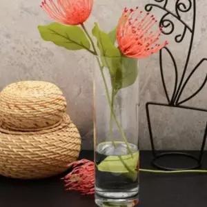 플로리안 기본 베이스 화병 1개인테리어 선반 예쁜 데코소품 유리 투명 장식용