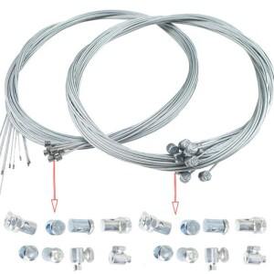 바이크 오토바이 스로틀 클러치 케이블 수리 키트 잔디 깎는 기계 부품 용 슬리브 너트 세트가 솔더리스 니